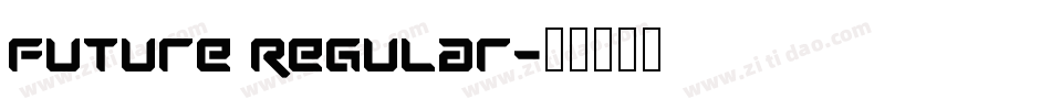 Future Regular字体转换